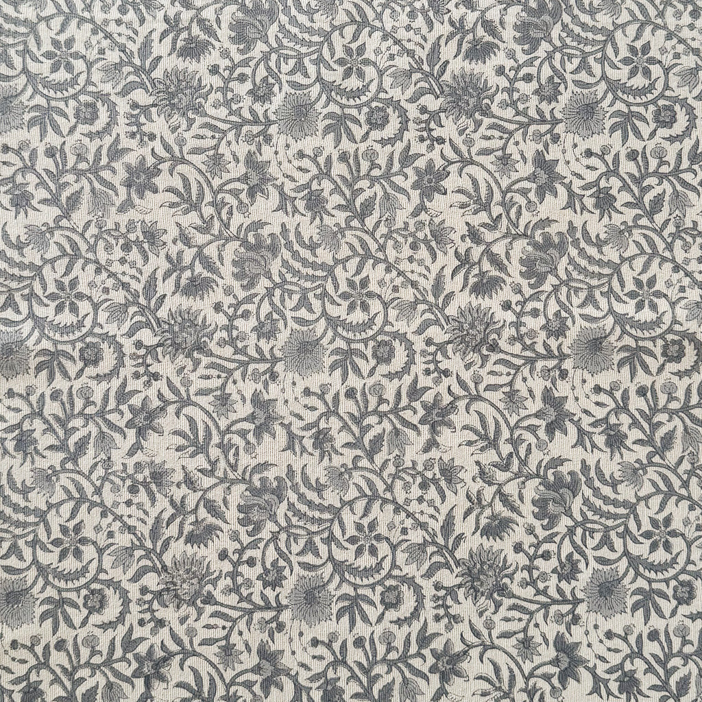 Rani - Natural Textured - Blue Grey, Dusk Textile
