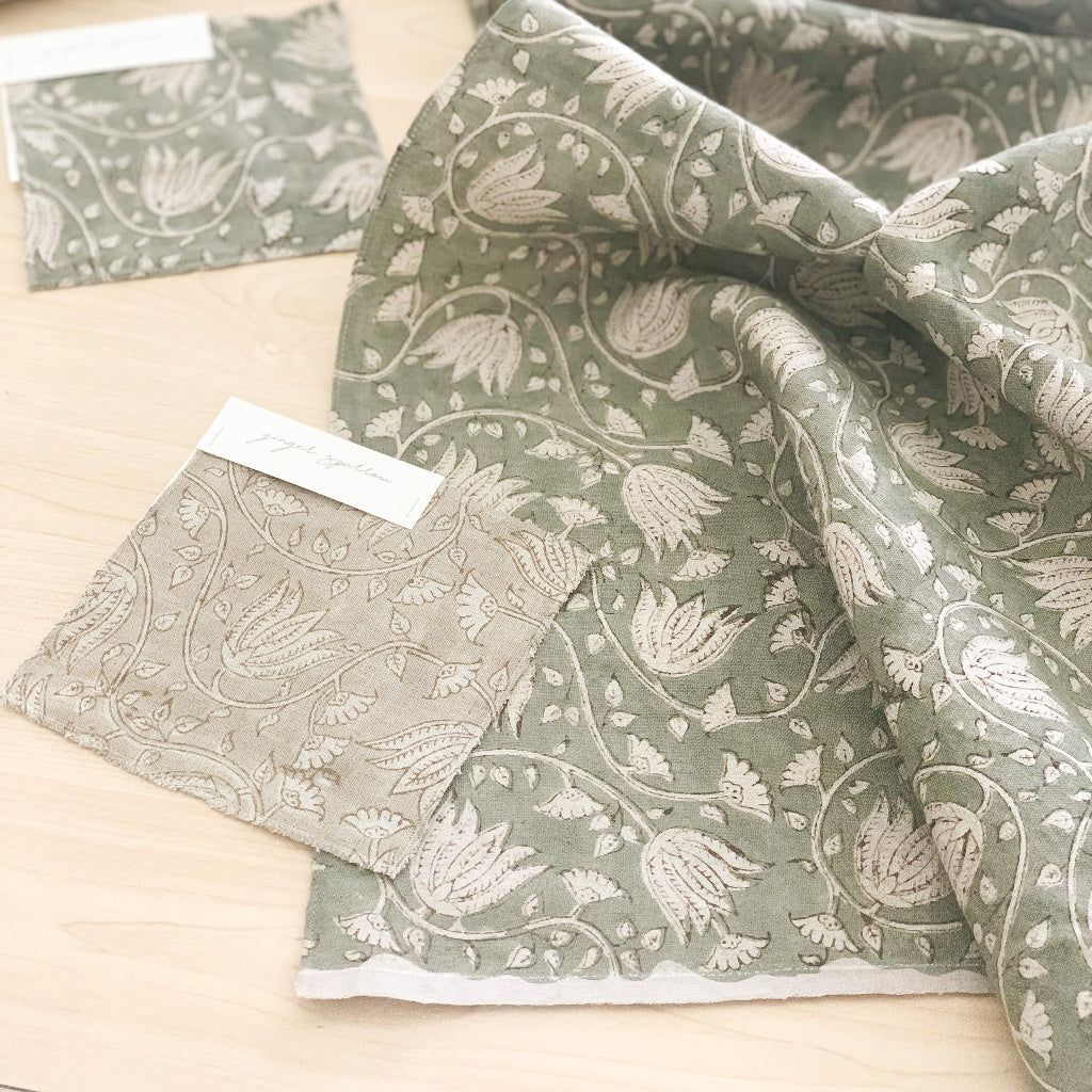 Dasari - Natural - Sand, Umber Textile