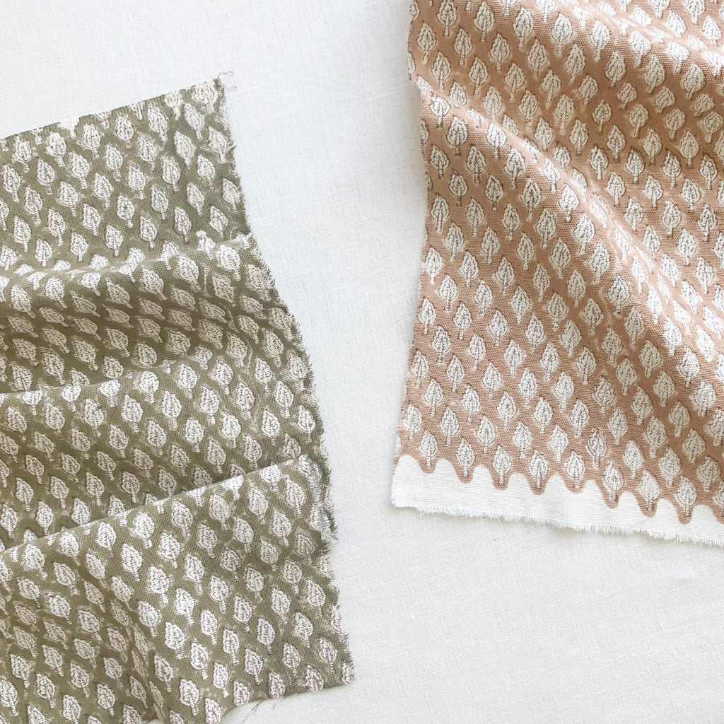 Samira - Grey Olive Umber Textile