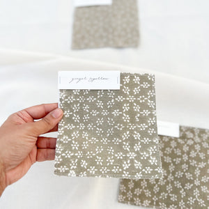 Dia Ivory Textured - Olive Textile