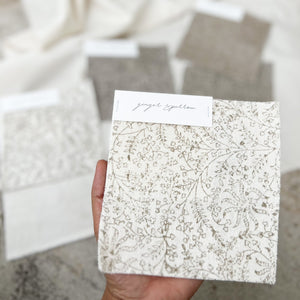 Bahara Ivory Textured - Dark Sand Textile