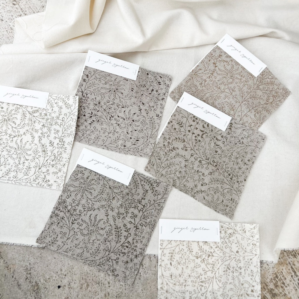 Bahara Ivory Textured - Dark Sand Textile