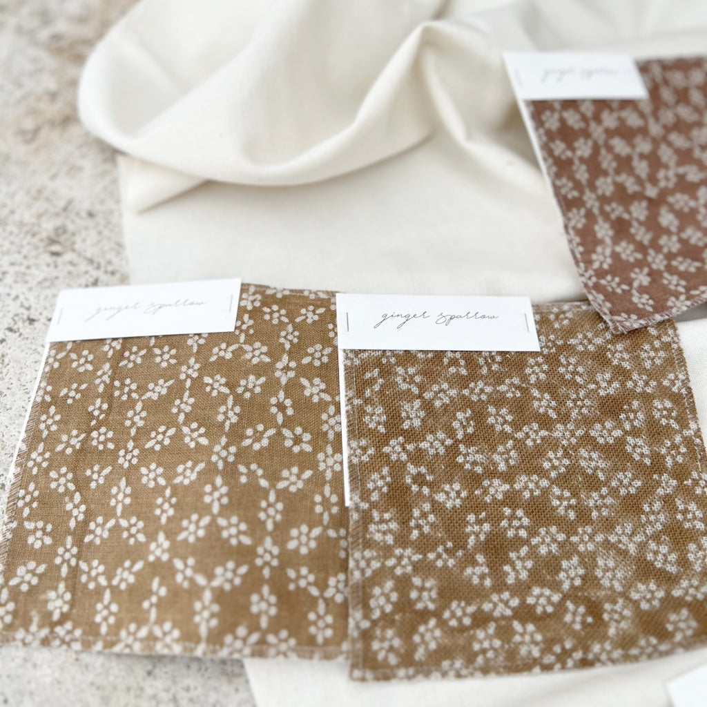 Dia - Natural - Dark Tan Textile