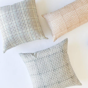 Hand block printed Textile by Ginger Sparrow, a modern home decor brand. Featuring a delicate floral pattern in three color options - olive grey, tan and pale blue. Light and airy its perfect for #throwpillows #drapes #livingroomdecor #bedroomideas #upholsteryfabric #fabricbytheyard