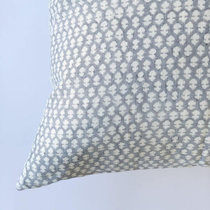 Hand block printed Textile by Ginger Sparrow, a modern home decor brand. Featuring a delicate floral pattern in three color options - olive grey, tan and pale blue. Light and airy its perfect for #throwpillows #drapes #livingroomdecor #bedroomideas #upholsteryfabric #fabricbytheyard