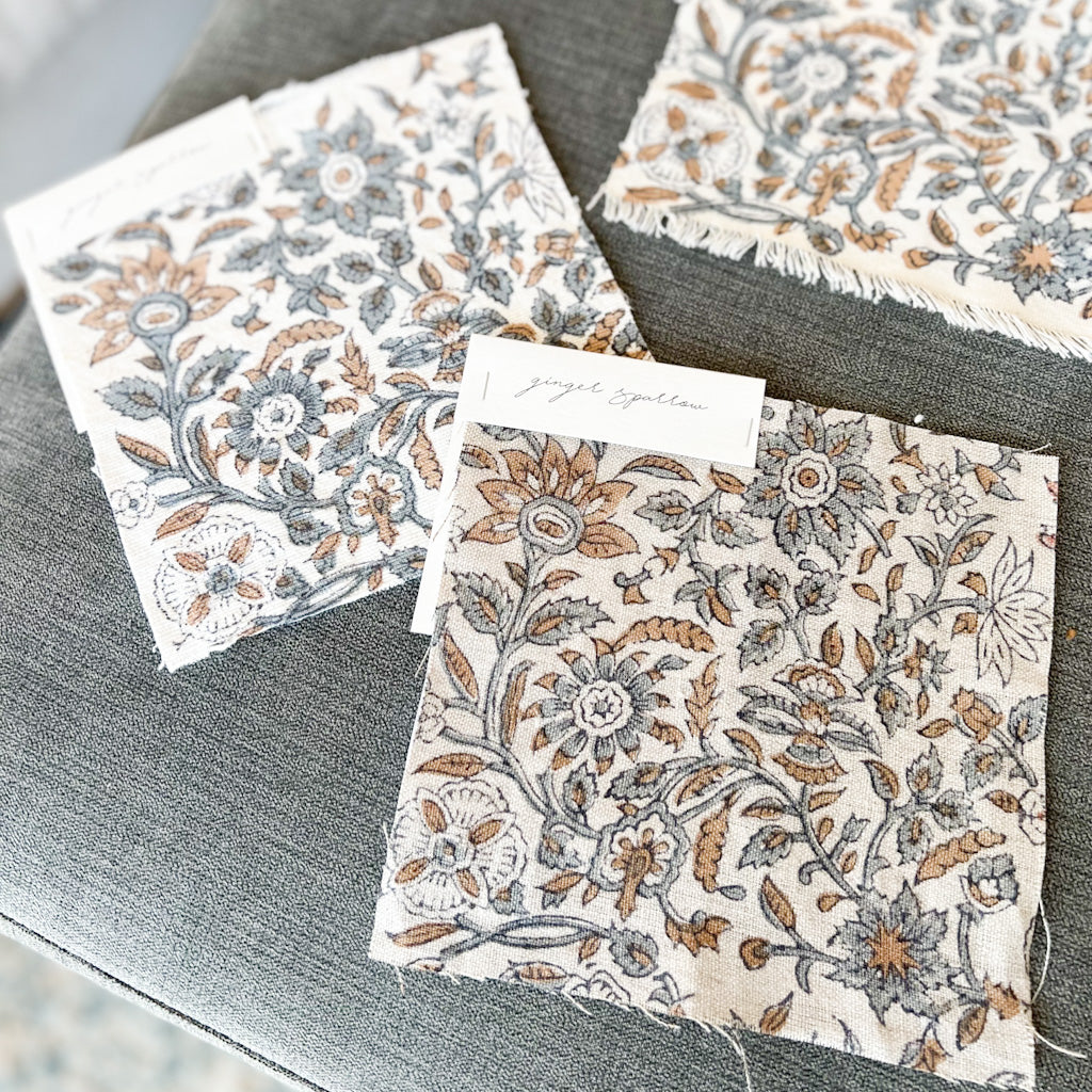 Kanan - Natural - Blue Grey, Tan Textile
