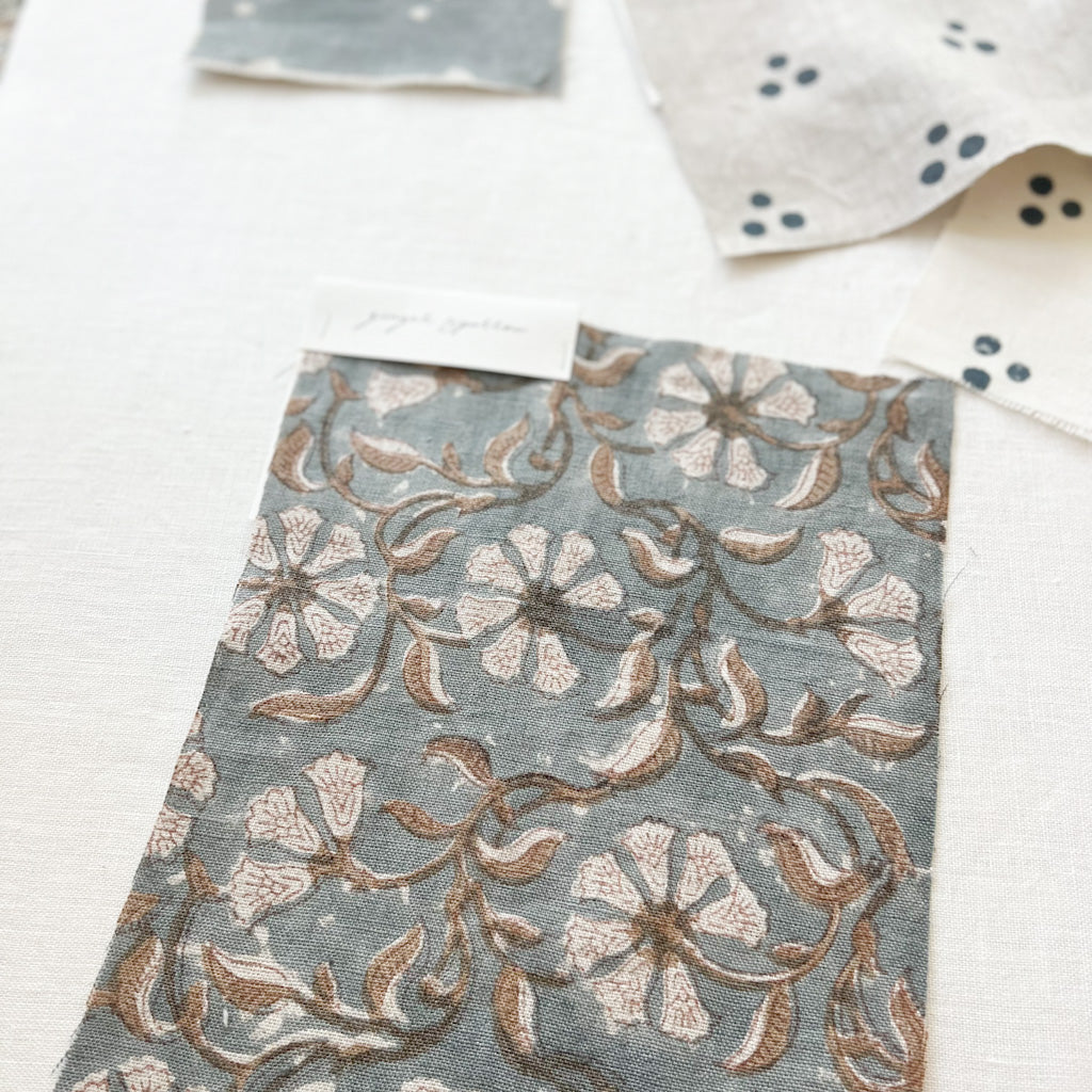 Surana - Natural - Blue Grey, Tan Textile
