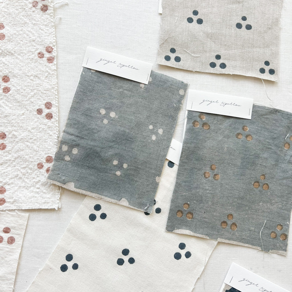 Nishaan - Natural - Blue Grey Textile