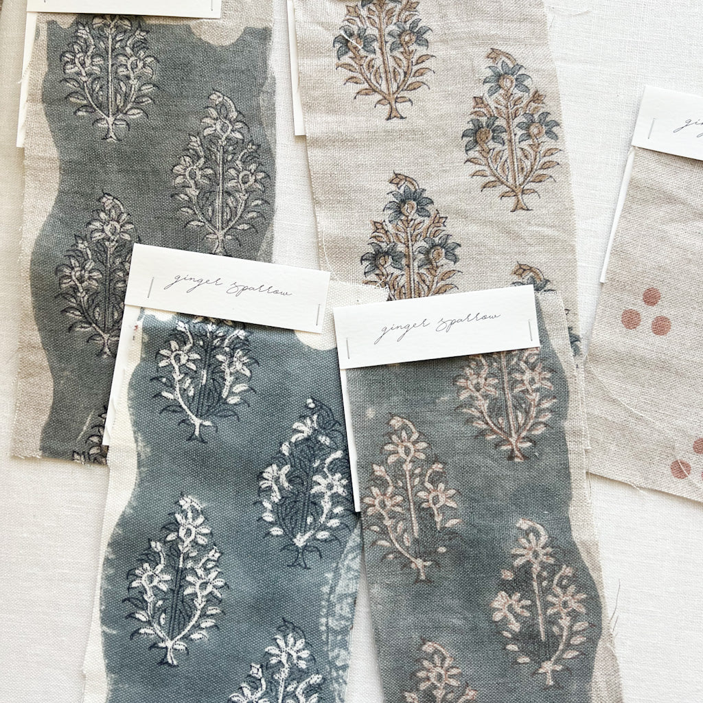 Sahara Natural - Blue Grey, Indigo Textile