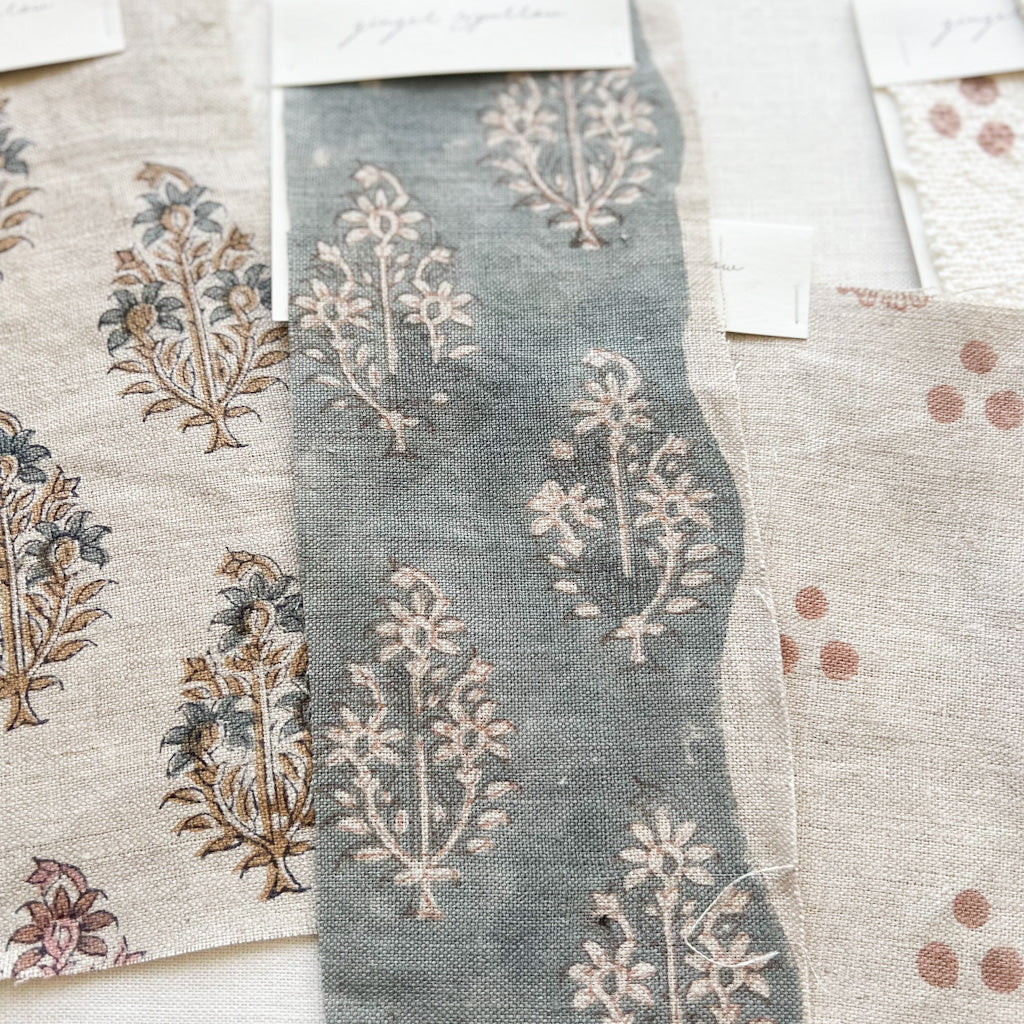 Sahara - Natural - Blue Grey, Tan Textile