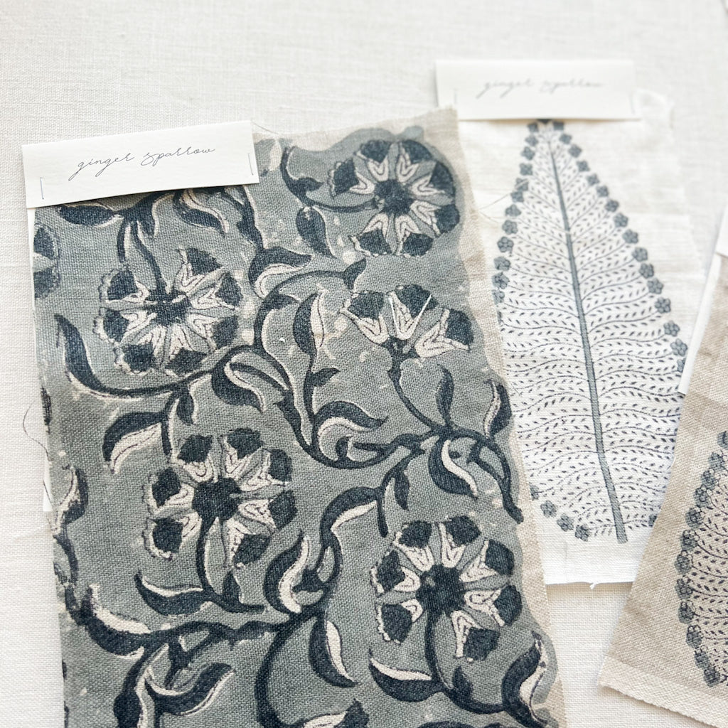 Surana - Natural - Blue Grey Textile