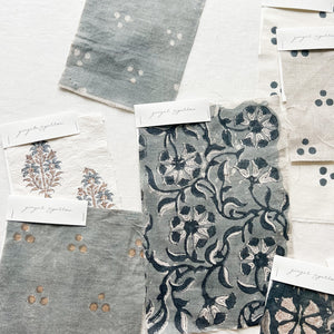 Surana Natural - Blue Grey Textile