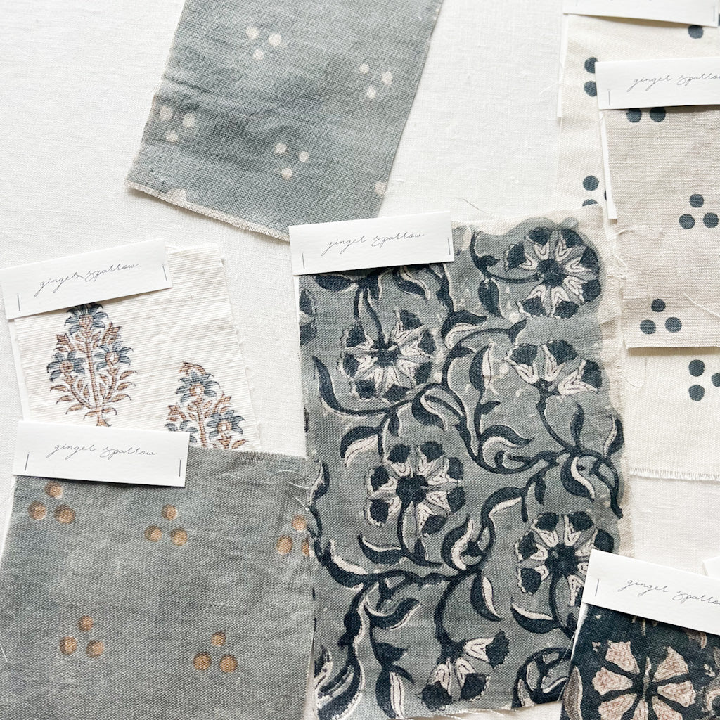 Surana Natural - Blue Grey Textile