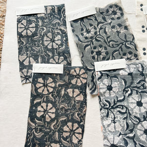 Surana Natural - Indigo, Tan Textile