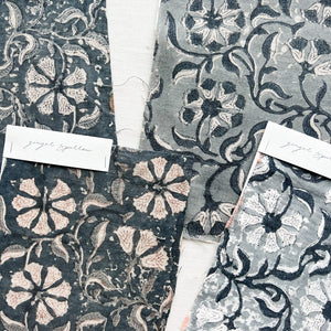Surana Natural - Indigo, Tan Textile