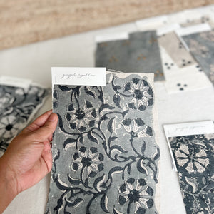 Surana Natural - Blue Grey Textile