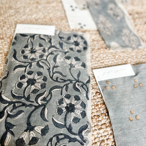 Surana Natural - Blue Grey Textile