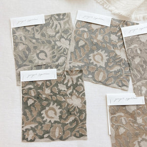 Jungle Natural - Blue Grey, Tan Textile