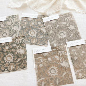 Jungle Natural - Dark Sage, Tan Textile