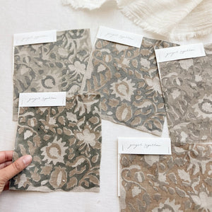 Jungle Natural - Dark Sage, Tan Textile