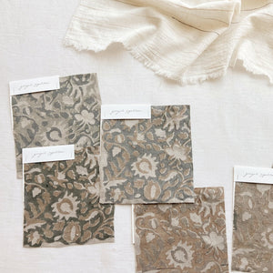 Jungle Natural - Dark Sage, Tan Textile