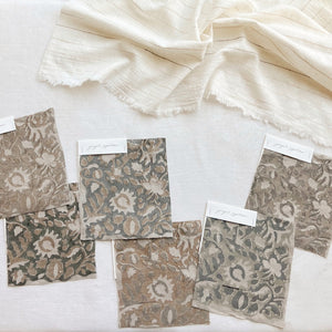 Jungle Natural - Dark Sage, Tan Textile