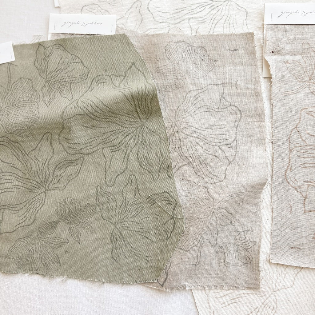 Sarna Olive - Sage Textile