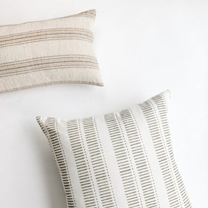 Hand block printed Textile by Ginger Sparrow, a modern home decor brand. Featuring a delicate floral pattern in three color options - olive grey, tan and pale blue. Light and airy its perfect for #throwpillows #drapes #livingroomdecor #bedroomideas #upholsteryfabric #fabricbytheyard